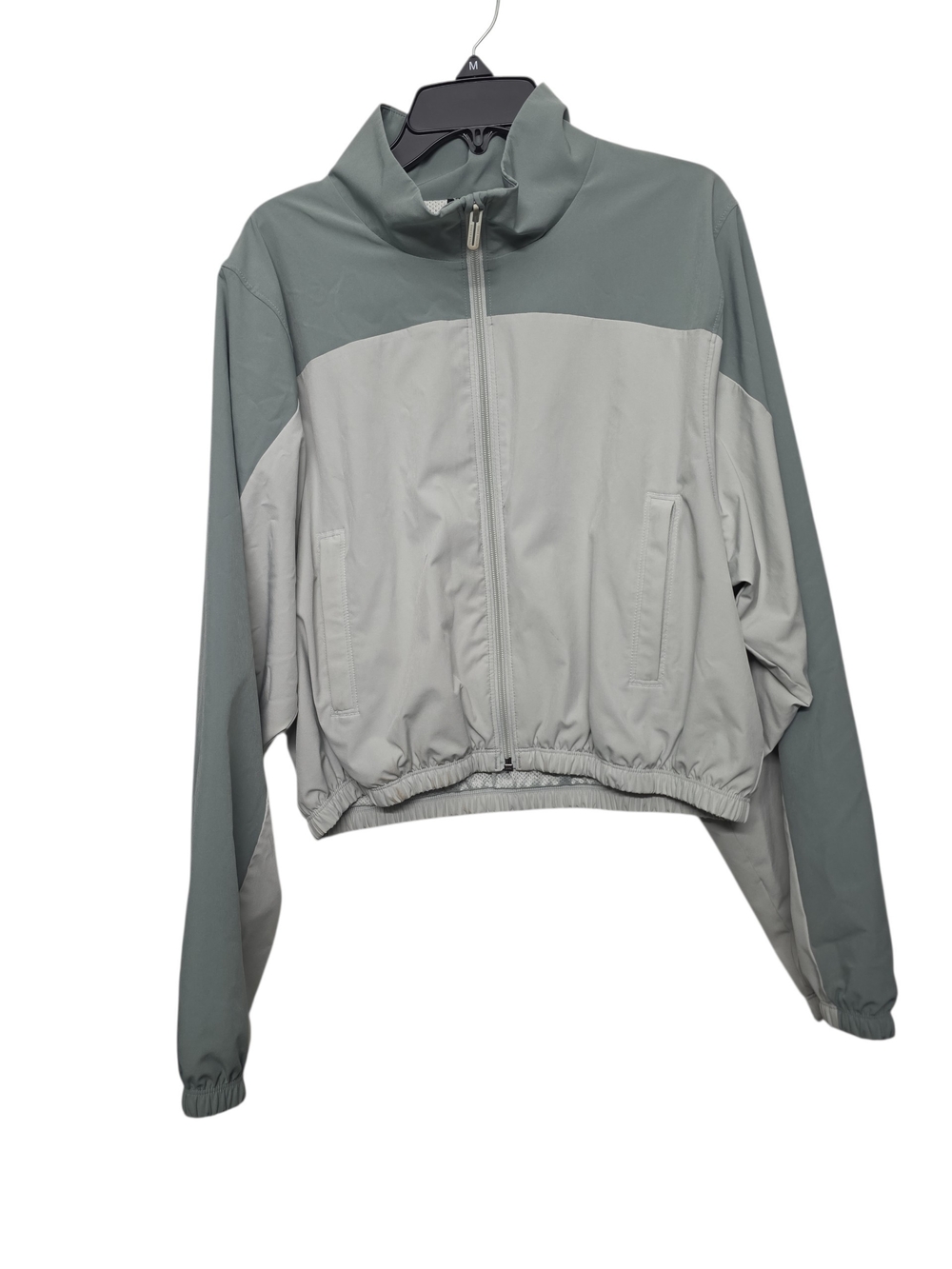Under Armour Two-Tone Sage and Light Gray Bomber Jacket